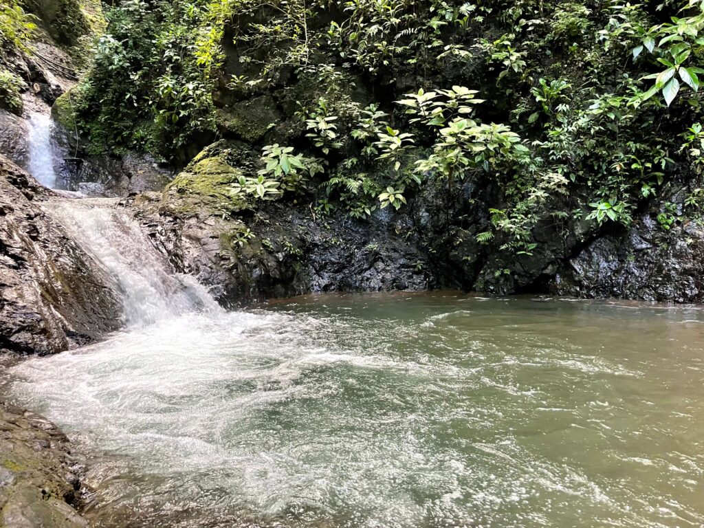 Jaco Costa Rica - A smaller waterfall on the property of Vista Los Sueños Adventure Park