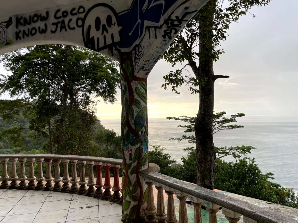 Jaco Costa Rica - The view of the water and trees from El Miro