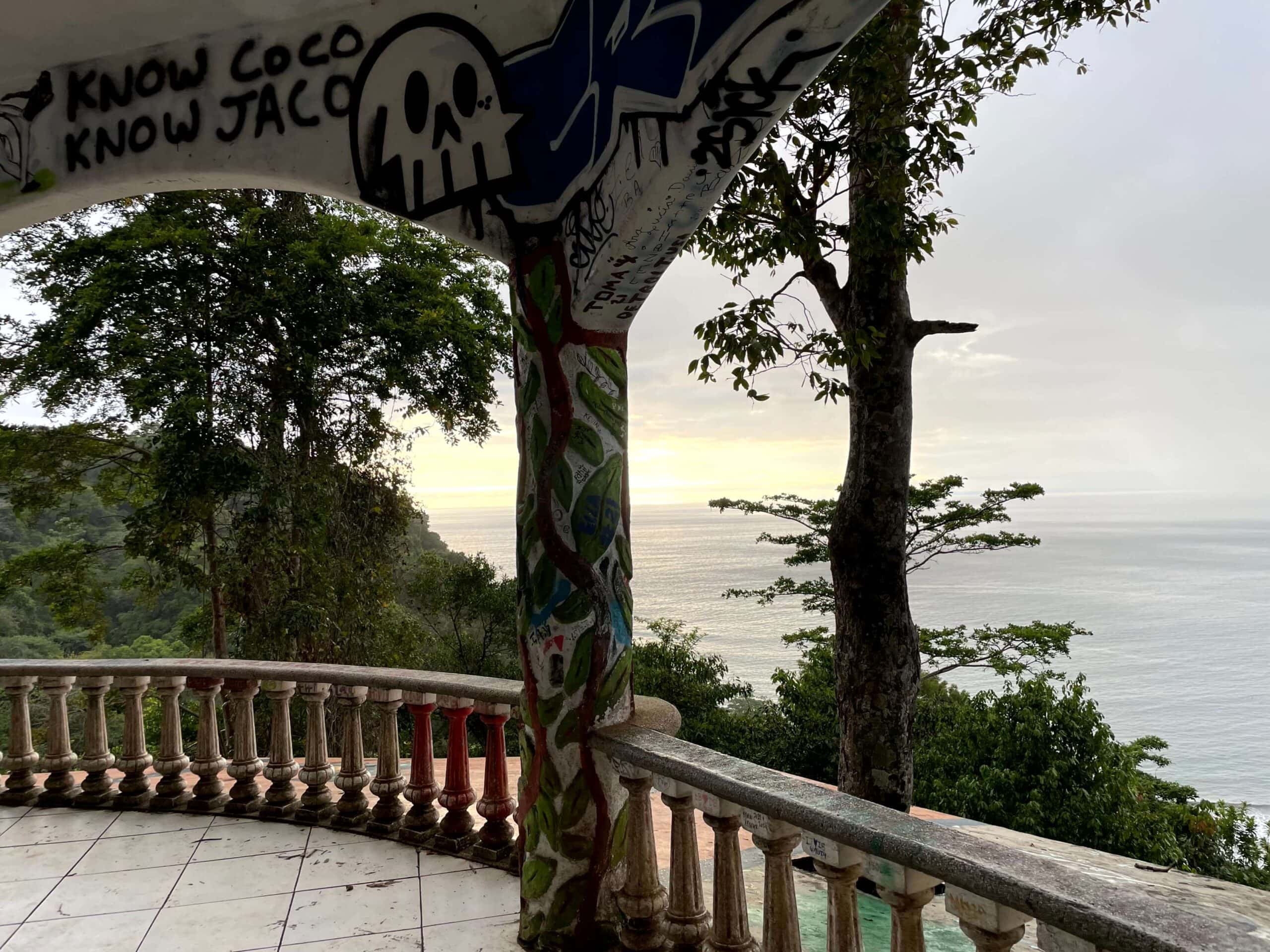 Jaco Costa Rica - The view of the water and trees from El Miro