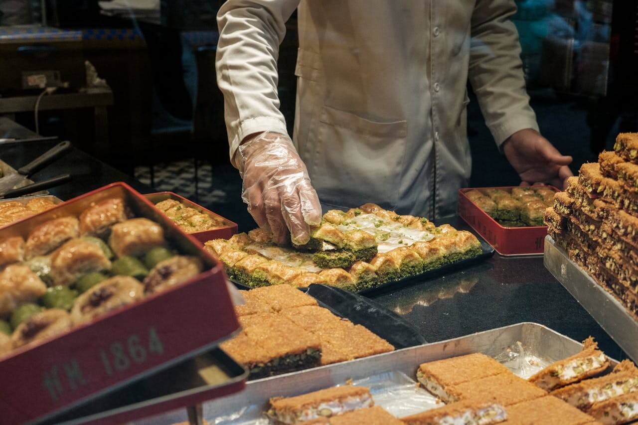 Istanbul - Baklava at Hafiz Mustafa