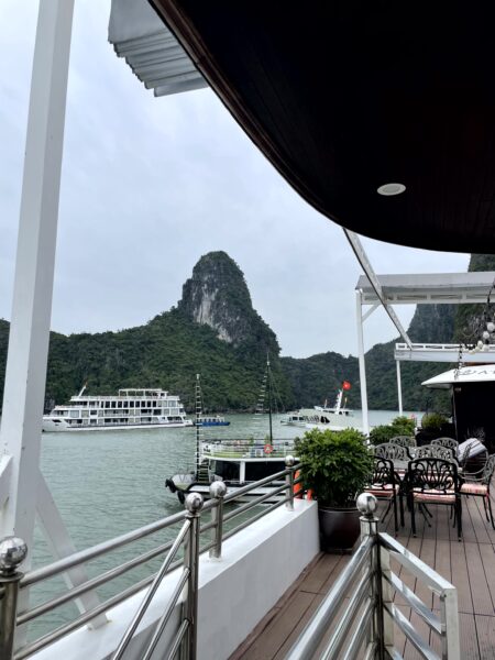 Access to the sundeck from the private balcony on Athena Royal Cruise