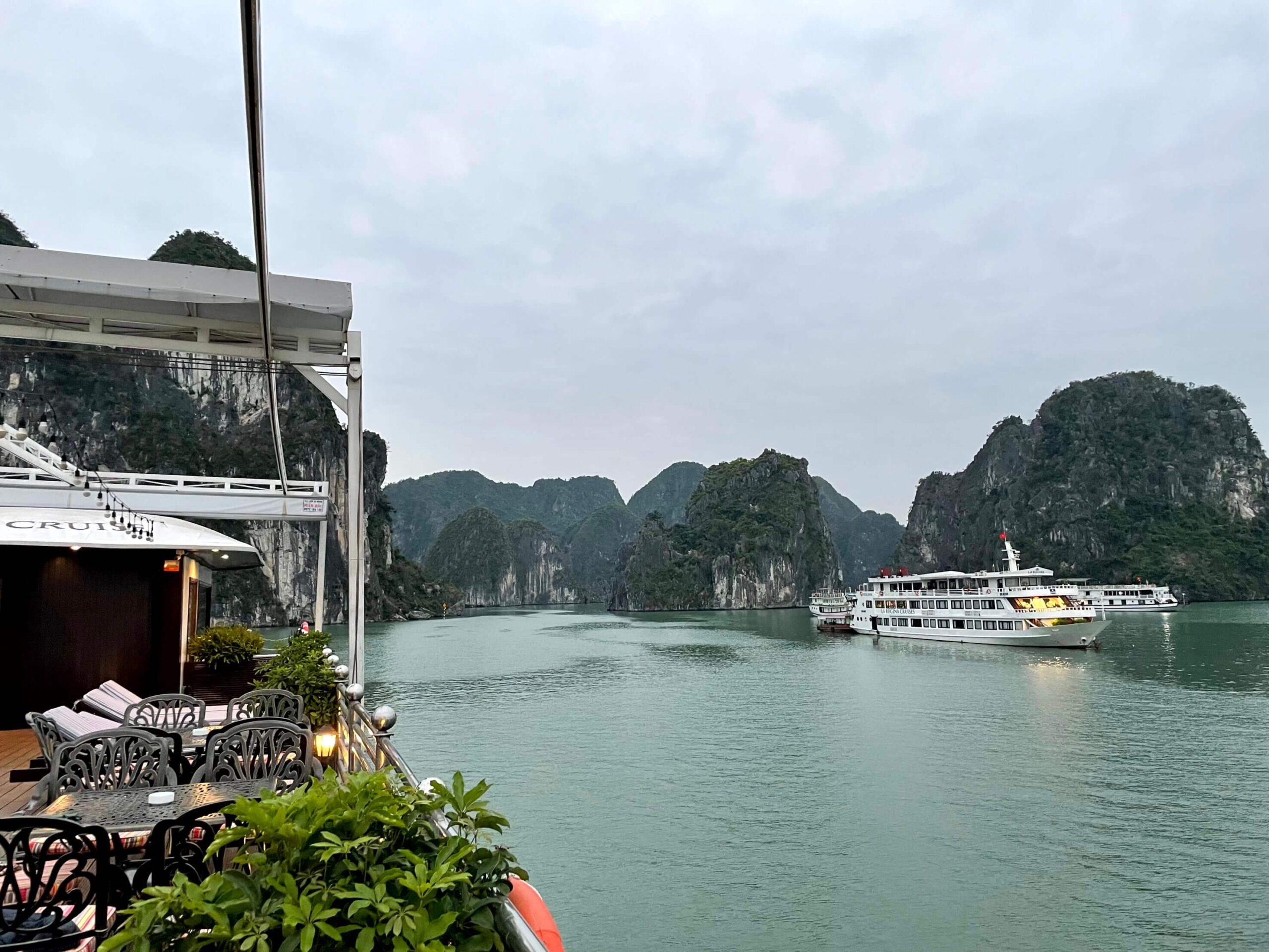 The view from the sundeck on Athena Royal Cruise