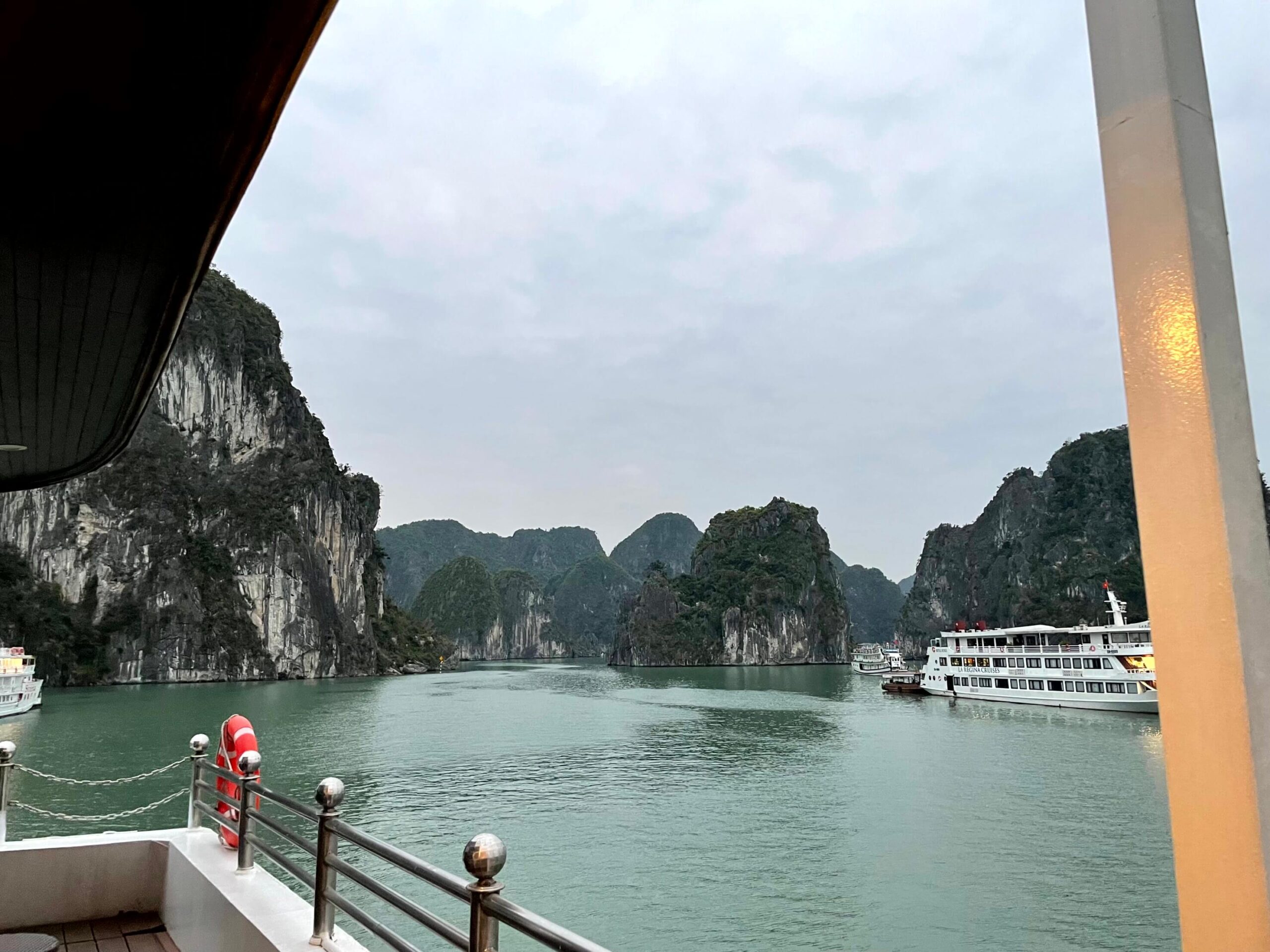 The view from the sundeck on Athena Royal Cruise