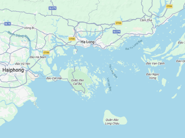 Map of Halong Bay
