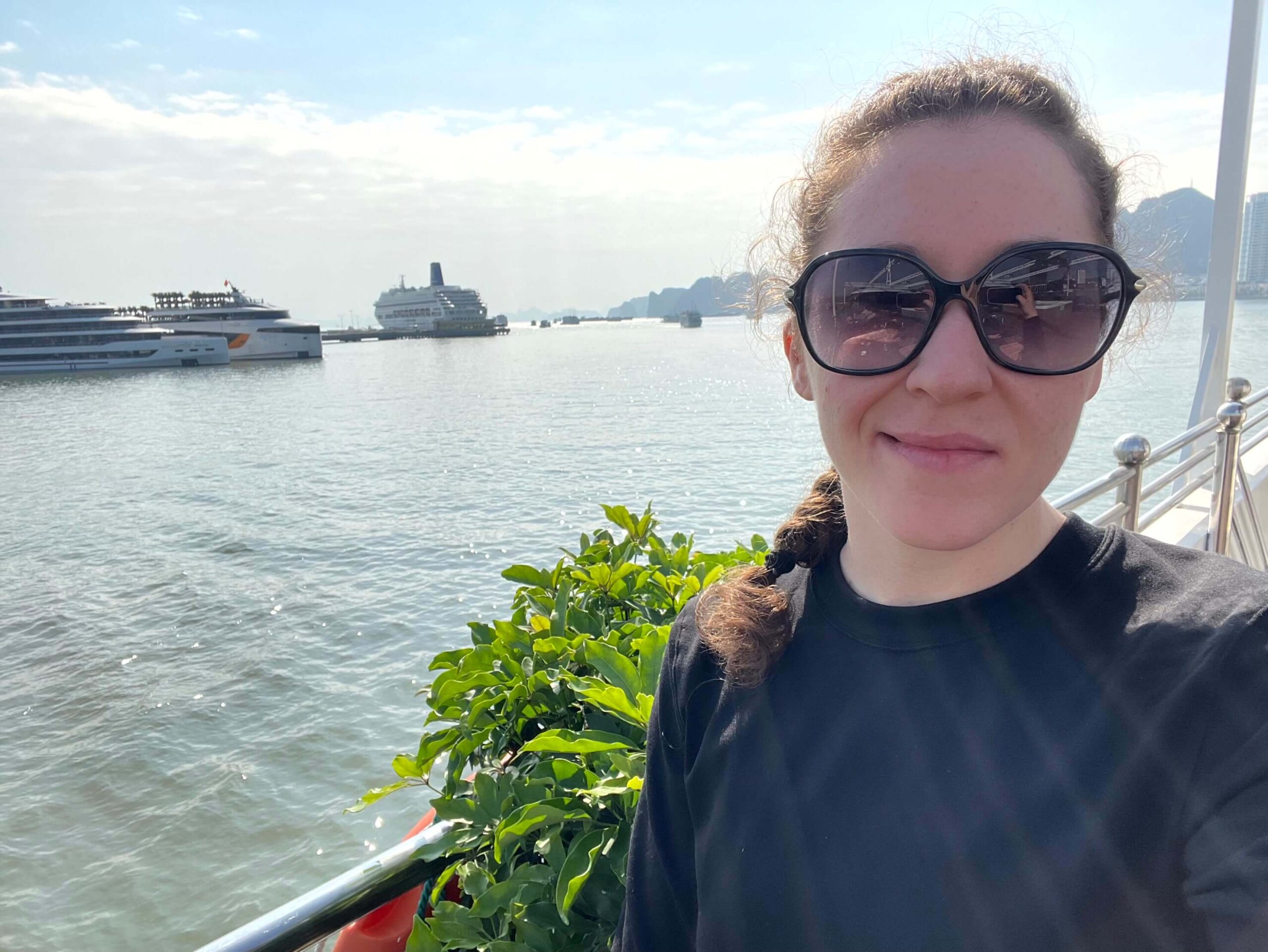 A picture of me on the Athena Royal Cruise sundeck