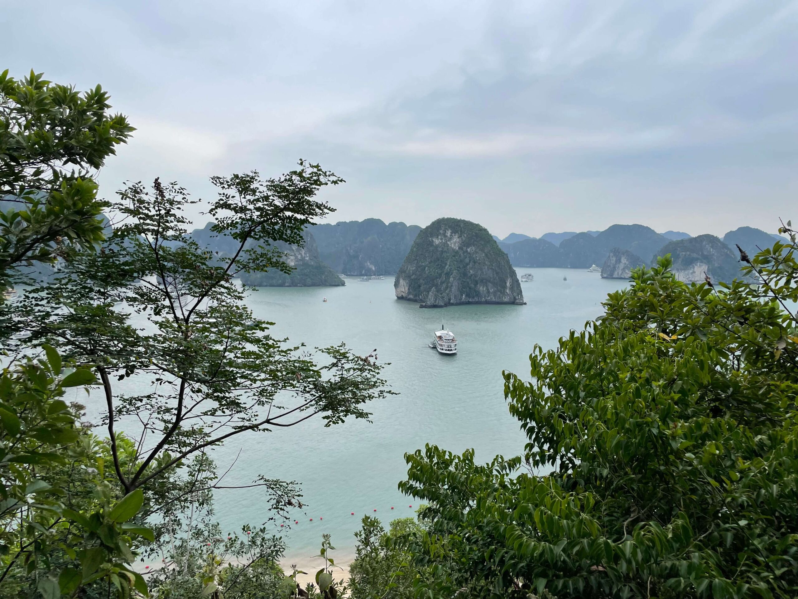 A view of Halong Bay from Ti Top Island lookout