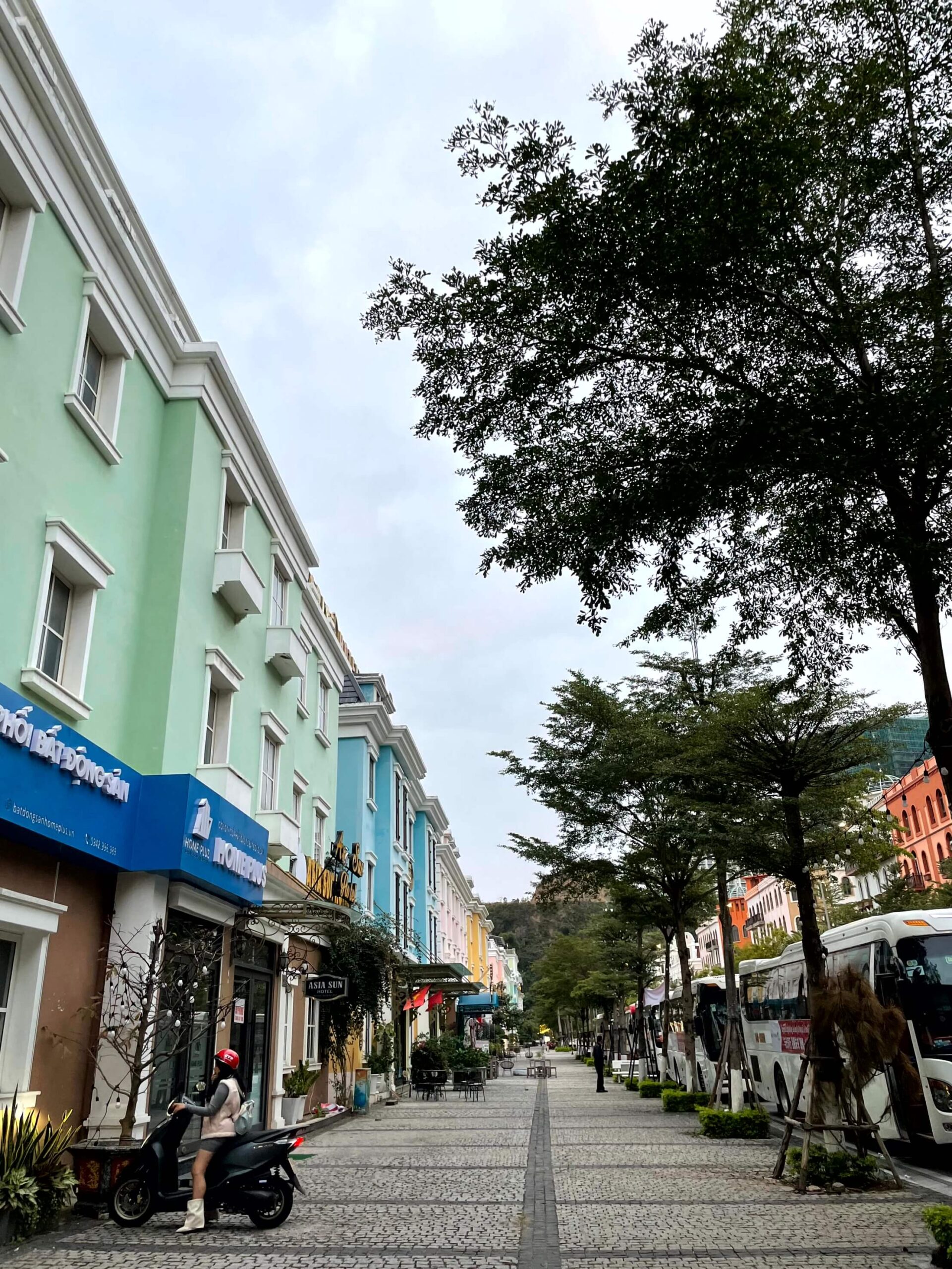 Colourful hotels in Halong City